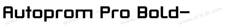 Autoprom Pro Bold字体转换 Autoprom Pro Bold字体转换